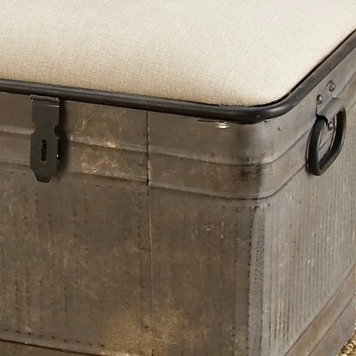 Wood Farmhouse Storage Bench Gray - Olivia & May 21 Wood Farmhouse Storage Bench Gray - Olivia & May – Image 19