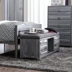 Zeddie Storage Benches Hand Brushed Silver - miBasics 11 Zeddie Storage Benches Hand Brushed Silver - miBasics -Ottomans Official Shop unnamed file 7749