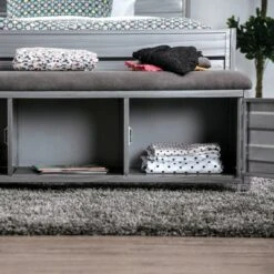 Zeddie Storage Benches Hand Brushed Silver - miBasics 12 Zeddie Storage Benches Hand Brushed Silver - miBasics -Ottomans Official Shop unnamed file 7750