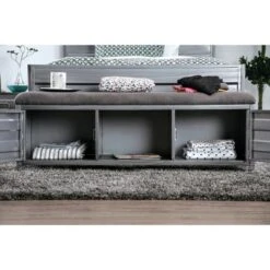 Zeddie Storage Benches Hand Brushed Silver - miBasics 13 Zeddie Storage Benches Hand Brushed Silver - miBasics -Ottomans Official Shop unnamed file 7751