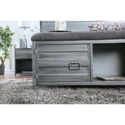 Zeddie Storage Benches Hand Brushed Silver - miBasics 15 Zeddie Storage Benches Hand Brushed Silver - miBasics -Ottomans Official Shop unnamed file 7753