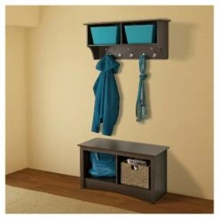 Twin Cubbie Bench Espresso - Prepac -Ottomans Official Shop unnamed file 7775