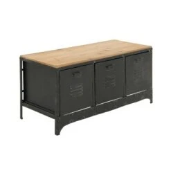 Wood Storage Bench 3 Drawers Black - Olivia & May 10 Wood Storage Bench 3 Drawers Black - Olivia & May -Ottomans Official Shop unnamed file 7802