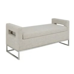 Madison Park Neale Storage Bench Gray -Ottomans Official Shop unnamed file 7809