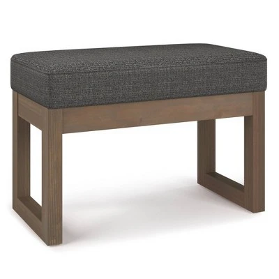 Small Madison Footstool Ottoman Bench - WyndenHall Gray 8 Small Madison Footstool Ottoman Bench - WyndenHall Gray – Image 6