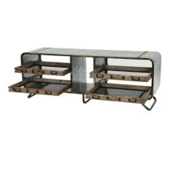 Olivia & May Industrial Storage Bench Gray - Olivia & May 16 Olivia & May Industrial Storage Bench Gray - Olivia & May -Ottomans Official Shop unnamed file 7820