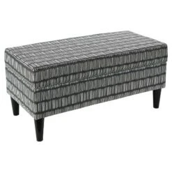 Billie Storage Bench - Dash Ink Sma - Skyline Furniture