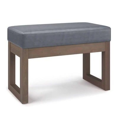 Small Madison Footstool Ottoman Bench - WyndenHall Gray 12 Small Madison Footstool Ottoman Bench - WyndenHall Gray – Image 10