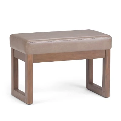 Small Madison Footstool Ottoman Bench - WyndenHall Gray 13 Small Madison Footstool Ottoman Bench - WyndenHall Gray – Image 11