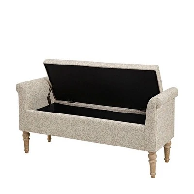 Holiday Storage Bench Natural - Martha Stewart 4 Holiday Storage Bench Natural - Martha Stewart – Image 2