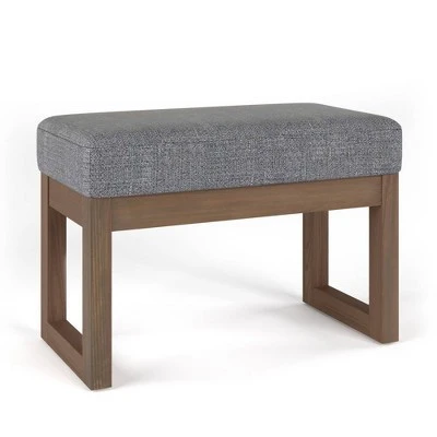 Small Madison Footstool Ottoman Bench - WyndenHall Gray 15 Small Madison Footstool Ottoman Bench - WyndenHall Gray – Image 13