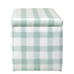 Storage Bench in Buffalo Square Mint Green - Skyline Furniture -Ottomans Official Shop unnamed file 7891
