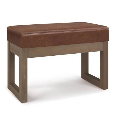 Small Madison Footstool Ottoman Bench - WyndenHall Gray 18 Small Madison Footstool Ottoman Bench - WyndenHall Gray – Image 16