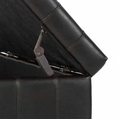 Ekron Storage Bench Bi - Cast Vinyl Dark Brown Inspire Q -Ottomans Official Shop unnamed file 7935