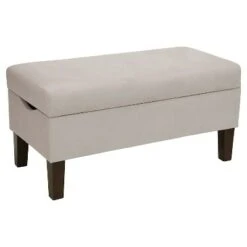 Bedroom Microsuede Storage Bench - Skyline Furniture Microsuede White -Ottomans Official Shop unnamed file 7970