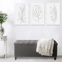 Boston Tufted Fabric Storage Ottoman Dark Gray - CorLiving -Ottomans Official Shop unnamed file 8009