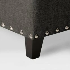 Boston Tufted Fabric Storage Ottoman Dark Gray - CorLiving -Ottomans Official Shop unnamed file 8015