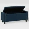 Boston Fabric Storage Ottoman Navy Blue - CorLiving -Ottomans Official Shop unnamed file 8016