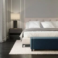 Boston Fabric Storage Ottoman Navy Blue - CorLiving 11 Boston Fabric Storage Ottoman Navy Blue - CorLiving -Ottomans Official Shop unnamed file 8017