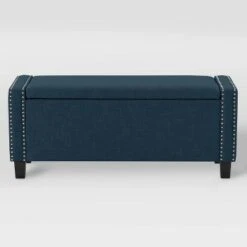 Boston Fabric Storage Ottoman Navy Blue - CorLiving 13 Boston Fabric Storage Ottoman Navy Blue - CorLiving -Ottomans Official Shop unnamed file 8019