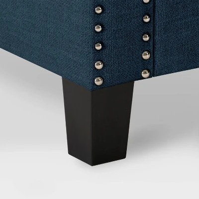 Boston Fabric Storage Ottoman Navy Blue - CorLiving 10 Boston Fabric Storage Ottoman Navy Blue - CorLiving – Image 8