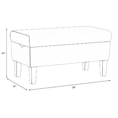 Skyline Bedroom Faux Silk Storage Bench - Skyline Furniture 3 Skyline Bedroom Faux Silk Storage Bench - Skyline Furniture