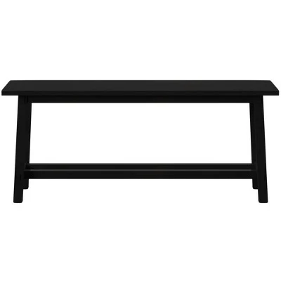 Decor Therapy Kyoto Wooden Bench - Décor Therapy Black 3 Decor Therapy Kyoto Wooden Bench - Décor Therapy Black
