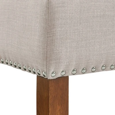 Hinged Top Button Tufted Storage Bed Bench Beige - HomeFare 7 Hinged Top Button Tufted Storage Bed Bench Beige - HomeFare – Image 5