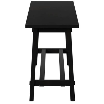 Decor Therapy Kyoto Wooden Bench - Décor Therapy Black 4 Decor Therapy Kyoto Wooden Bench - Décor Therapy Black – Image 2