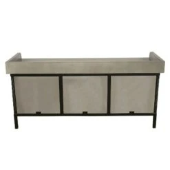 Wood Storage Bench with Basket Drawers Gray - Decor Therapy -Ottomans Official Shop unnamed file 8087