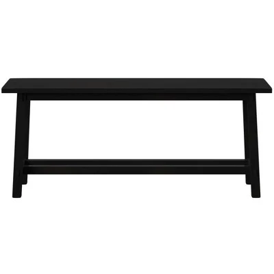 Decor Therapy Kyoto Wooden Bench - Décor Therapy Black 5 Decor Therapy Kyoto Wooden Bench - Décor Therapy Black – Image 3