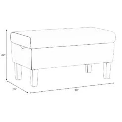 Skyline Bedroom Velvet Storage Bench - Skyline Furniture -Ottomans Official Shop unnamed file 8101
