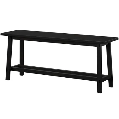 Decor Therapy Kyoto Wooden Bench - Décor Therapy Black 8 Decor Therapy Kyoto Wooden Bench - Décor Therapy Black – Image 6