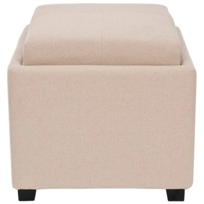 Harrison Tray Storage Ottoman - Safavieh Charcoal Gray 16 Harrison Tray Storage Ottoman - Safavieh Charcoal Gray – Image 14