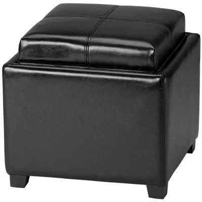 Harrison Tray Storage Ottoman - Safavieh Charcoal Gray 18 Harrison Tray Storage Ottoman - Safavieh Charcoal Gray – Image 16