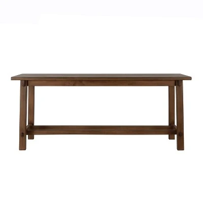 Decor Therapy Kyoto Wooden Bench - Décor Therapy Black 11 Decor Therapy Kyoto Wooden Bench - Décor Therapy Black – Image 9