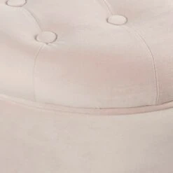 Velvet Tufted Round Storage Ottoman Pink Blush - HomePop -Ottomans Official Shop unnamed file 8206