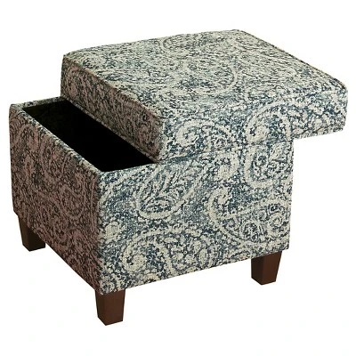 Cole Classics Square Storage Ottoman with Lift Off Top - HomePop Linen 3 Cole Classics Square Storage Ottoman with Lift Off Top - HomePop Linen