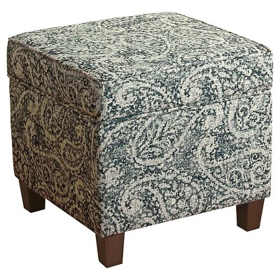 Cole Classics Square Storage Ottoman with Lift Off Top - HomePop Linen 6 Cole Classics Square Storage Ottoman with Lift Off Top - HomePop Linen – Image 4