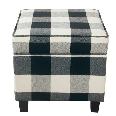 Cole Classics Square Storage Ottoman with Lift Off Top - HomePop Linen 13 Cole Classics Square Storage Ottoman with Lift Off Top - HomePop Linen – Image 11