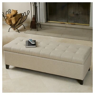 Mission Storage Ottoman - Christopher Knight Home Brown 5 Mission Storage Ottoman - Christopher Knight Home Brown – Image 3