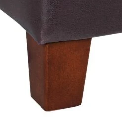 Square Tufted Faux Leather Storage Ottoman - HomePop Brown -Ottomans Official Shop unnamed file 8259