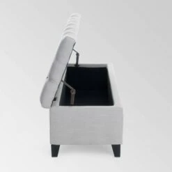 Ottilie Storage Ottoman - Christopher Knight Home Light Blue -Ottomans Official Shop unnamed file 8288