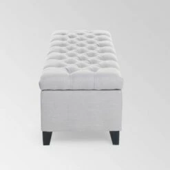 Ottilie Storage Ottoman - Christopher Knight Home Light Blue -Ottomans Official Shop unnamed file 8291