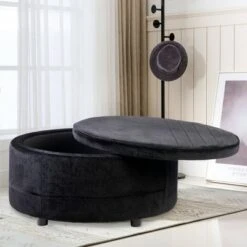 Carson Storage Ottoman Black - ACEssentials -Ottomans Official Shop unnamed file 8386
