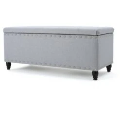 Tatiana Storage Ottoman - Christopher Knight Home Light Gray -Ottomans Official Shop unnamed file 8390