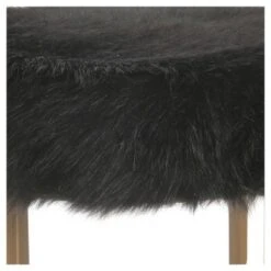 Faux Fur Stool - HomePop Pink -Ottomans Official Shop unnamed file 84
