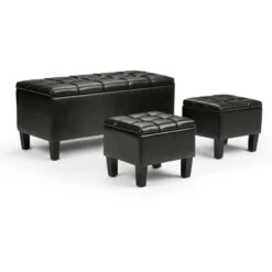 3pc 44" Lancaster Storage Ottoman - Wyndenhall Linen Look Fabric Slate Gray 26 3pc 44" Lancaster Storage Ottoman - Wyndenhall Linen Look Fabric Slate Gray -Ottomans Official Shop unnamed file 8425