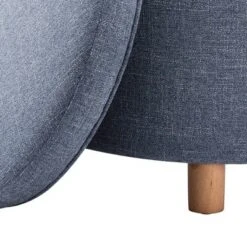 Large Round Storage Ottoman with Lift Off Lid - WOVENBYRD Dark Brown Faux Leather -Ottomans Official Shop unnamed file 8439