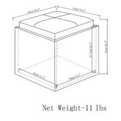 17" Townsend Cube Storage Ottoman with Tray - WyndenHall Distressed Slate Gray 21 17" Townsend Cube Storage Ottoman with Tray - WyndenHall Distressed Slate Gray -Ottomans Official Shop unnamed file 8453